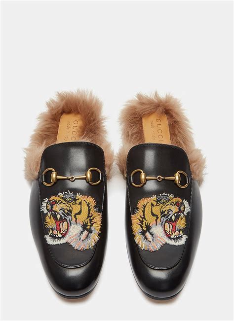 gucci slip ons men|gucci fur loafers men.